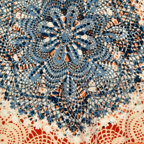 Chicos Top Womens 4 / US XXL Tribal Print Tie Front Windswept Casual Resortwear - Picture 6 of 9